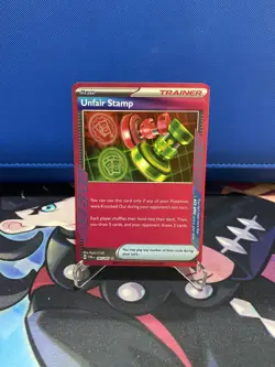 Unfair Stamp 165/167 - Ace Spec - Pokemon TCG: Twilight Masquerade - NM - Image 1