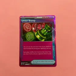 Unfair Stamp 165/167 NM Holo Ace Spec Twilight Masquerade SV06 Pokemon Card TCG - Image 1