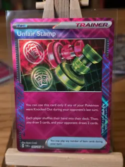 Pokemon TCG Unfair Stamp 165/167 Ace Spec Rare Twilight Masquerade M/Nm - Image 1