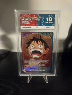 One Piece - Monkey.D.Luffy - OP13-001 - Alt Art Leader - ACE Gem Mint 10 - Image 1