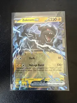POKEMON TCG - BLACK BOLT- ZEKROM EX 034/086- RARE - MINT - Image 1