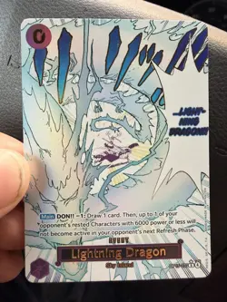 One Piece Lightning Dragon OP15-077 Alt Art Adventure On Kami's Island - Image 1