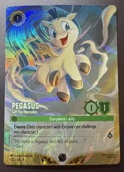 Disney Lorcana Pegasus - Gift for Hercules 1/C2 Challenge Promo Foil English NM - Image 1