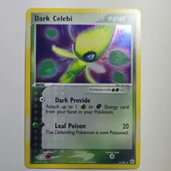 Pokemon TCG Dark Celebi Holo EX Hidden Legends 4/101 70 HP 2004 English - Image 1