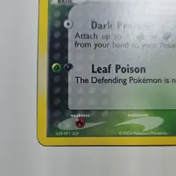 Pokemon TCG Dark Celebi Holo EX Hidden Legends 4/101 70 HP 2004 English - Image 5