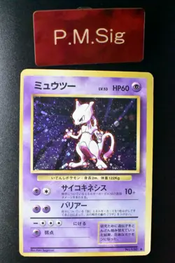 Mewtwo No. 150 Base Set 1996 Holo Rare Japanese Pokemon Card - Image 1