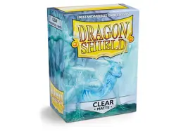 Dragon Shield Matte Clear, New/Sealed, Standard Size Card Sleeves, 100 Ct/1 Box - Image 1