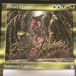 Magic the Gathering Sliver Queen Stronghold 1998 Reserved List Card - Image 2