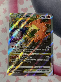 Pokemon SWSH262 Black Star Promo Charizard VSTAR Full Art NM - Image 1