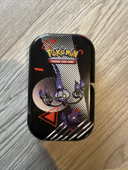 Pokemon TCG Mini Tin black bolt white flare Chandelure & Zorua tin + some cards - Image 1