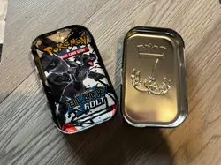 Pokemon TCG Mini Tin black bolt white flare Chandelure & Zorua tin + some cards - Image 2
