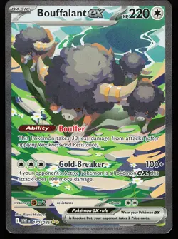 Bouffalant ex 170/086 Holo Special Illustration Rare White Flare Pokemon Card - Image 1
