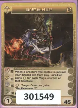 (301549) ENRE-HEP 55/30/75/60/45 (2 Max Stats) ULTRA RARE FOIL Chaotic Card - Image 1
