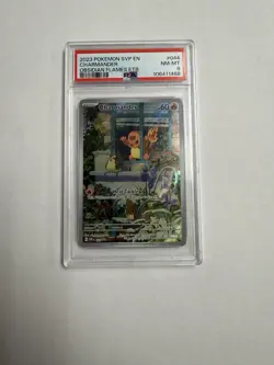 Pokemon Charmander 044 Scarlet & Violet Promo Cards Holo PSA 8 - Image 1