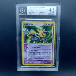 Pokemon Alakazam Gold Star Ex Crystal Guardians 99/100 English BGS 4.5 - Image 1