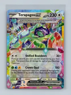 Terapagos ex 128/142 Stellar Crown Sv07 Pokemon TCG Card - Image 1
