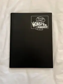 Monster Protectors Black 9 Pocket Side Loading Binder 20 pg 360 Cards Ultra Pro - Image 1