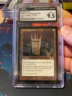 MTG Urzas Legacy Grim Monolith CGC 9.5 - Image 1