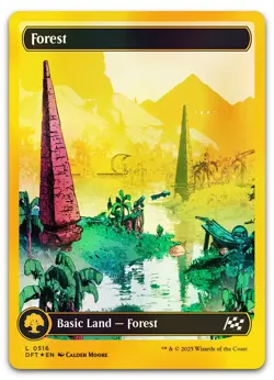 Forest (0516) (First-Place Foil) #516 (NM) Aetherdrift DFT Magic MTG - Image 1