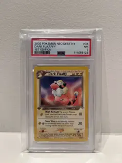 PSA 7 Wotc Pokemon 1st Edition Dark Flaaffy - Neo Destiny #34 - Image 1