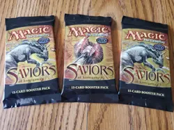 MAGIC THE GATHERING Lot of (3) SAVIORS OF KAMIGAWA Factory Sealed Booster Packs - Image 1