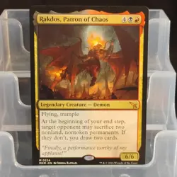 Magic: The Gathering Rakdos, Patron of Chaos Mythic Red Black Demon Murders at … - Image 1