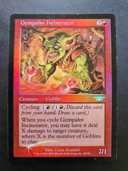 1x MTG Gempalm Incinerator Foil Legions MP Magic the Gathering - Image 1