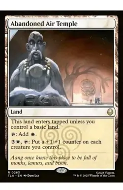 1x MTG Abandoned Air Temple - Avatar Rare Land! NM Mint! - Image 1