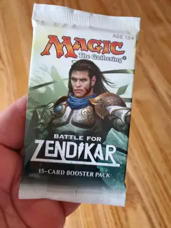 MAGIC THE GATHERING Lot of (3) BATTLE FOR ZENDIKAR Factory Sealed Booster Packs - Image 3