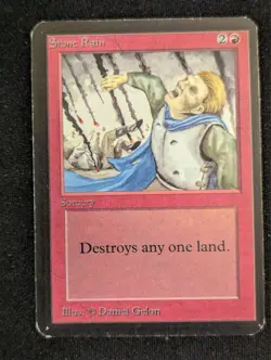 Stone Rain - Alpha - LP - MTG - Magic The Gathering - Red - Sorcery - Image 1