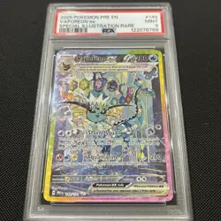 2025 POKEMON PRE EN-PRISMATIC EVOLUTIONS #149 VAPOREON EX SIR - PSA 9 - Image 2