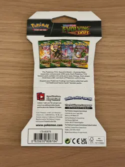 Pokemon Evolving Skies TCG Sleeved Booster Pack - Sealed x1 - Image 2