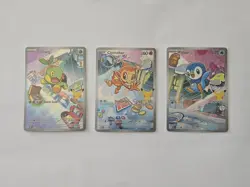 Pokemon TCG Promo Holo Lot Turtwig Chimchar Piplup 2026 - 3 Cards - Image 1