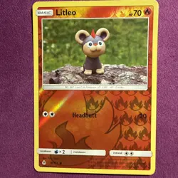 Pokemon Litleo Forbidden Light 18/131 Reverse Holo Common - LP - Image 1