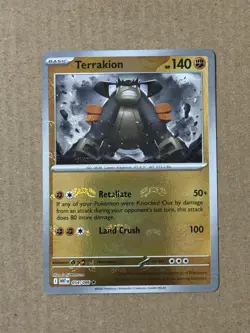 Pokemon White Flare Terrakion 054/086 (Masterball Pattern) Reverse Holo Rare - Image 1