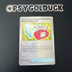 Pokemon Bug Catching Set Prismatic Evolutions Poke Ball Reverse Holo 102/131 A16 - Image 1