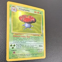 Pokemon TCG Vileplume Jungle Holo Rare 80 HP English Unlimited 15/64 - Image 2