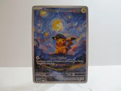 (Reprint) Pokemon Pikachu Starry Night Van Gogh Beautiful Moon ACG X939 - Image 1