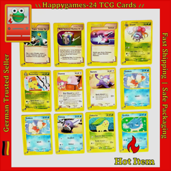 12x Pokemon Karten Vintage Sammlung gemischt div. Set TCG non Holo /T97 - Image 1