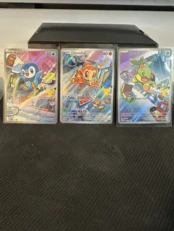 Pokemon TCG First Partner Illustration Collection Series 1 Gen 4 Sinnoh Starters - Image 1