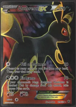 Umbreon EX 119/124 Pokemon TCG Fates Collide Full Art Holo Ultra Rare LP - Image 1