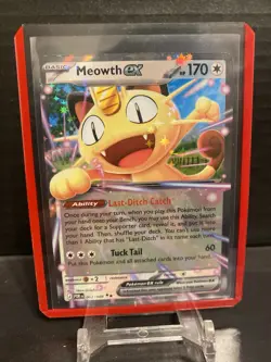 Pokemon Meowth Ex 062/088 Double Rare Perfect Order POR NM+ - Image 1