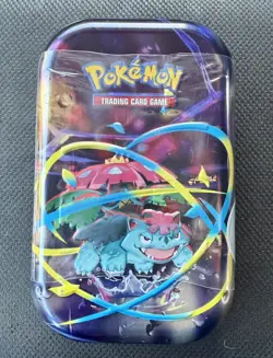 Pokemon TCG Mega Evolution Mini Tin Venusaur Art New/Sealed (2 Packs Inside) - Image 1