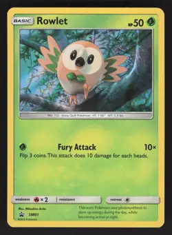 Rowlet SM01 Promo Pokemon TCG SM Promos LP - Image 1