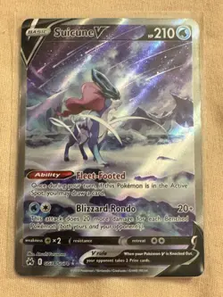 Pokemon Suicune V GG38/GG70 Crown Zenith: Galarian Gallery Holo NM - Image 1