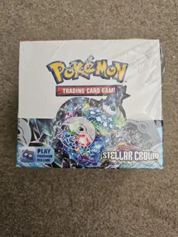 Pokemon TCG Scarlet & Violet Stellar Crown Booster Box 36 Packs FACTORY SEALED - Image 1