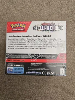 Pokemon TCG Scarlet & Violet Stellar Crown Booster Box 36 Packs FACTORY SEALED - Image 3