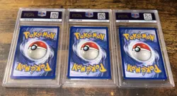 Pokemon Base Set Kanto Starters-Charmander, Squirtle, Bulbasaur ALL PSA 8 NM-MT! - Image 2