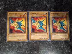 3X V-Tiger Jet DP2-EN001 - Yugioh Yu Gi Oh! 3 Playset - Image 1