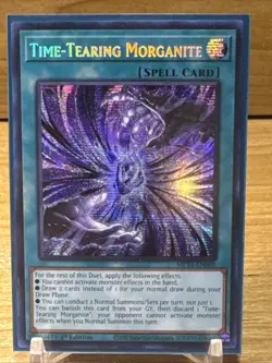 Time-Tearing Morganite MP24-EN088 1st Prismatic Secret Rare NM Yugioh Card - Image 1